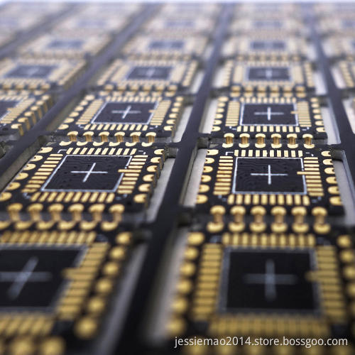 electronics component module 2-layers PCBs with RoHS Immersion Gold Surface Finish and 1oz Copper Thickness, Available in Green